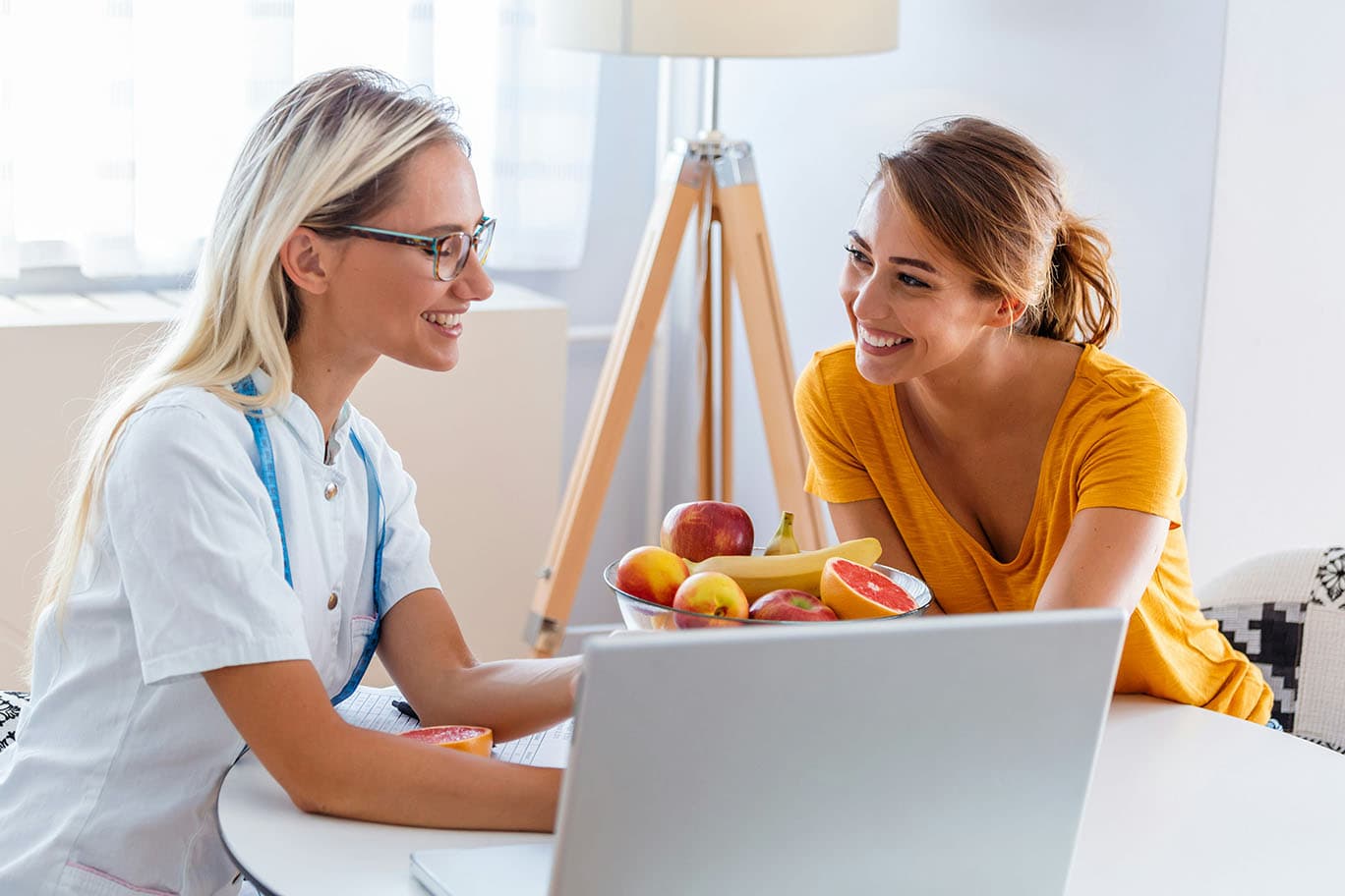 Doctor meeting with a patient over a desk